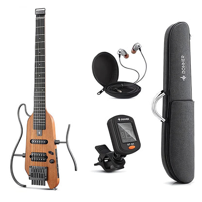 Donner HUSH-X headless silent electric travel guitar
