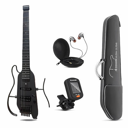 Donner HUSH-X headless silent electric travel guitar