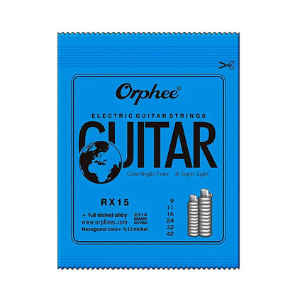 10/50 Set Orphee electric guitar 6 strings – clear and bright tone, durable carbon steel hex core