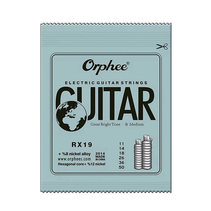 10/50 Set Orphee electric guitar 6 strings – clear and bright tone, durable carbon steel hex core
