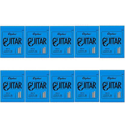 10/50 Set Orphee electric guitar 6 strings – clear and bright tone, durable carbon steel hex core