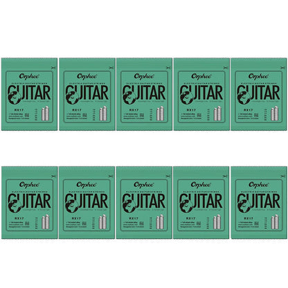 10/50 Set Orphee electric guitar 6 strings – clear and bright tone, durable carbon steel hex core