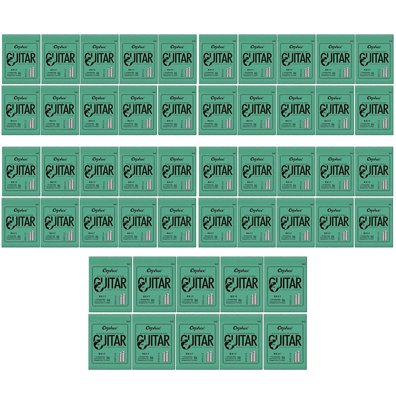 10/50 Set Orphee electric guitar 6 strings – clear and bright tone, durable carbon steel hex core