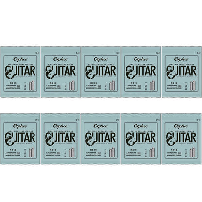 10/50 Set Orphee electric guitar 6 strings – clear and bright tone, durable carbon steel hex core